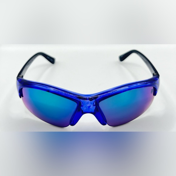 Mongoose MG02 8888 Blue Oval Half-Rim Sunglasses Frames - Picture 3 of 8